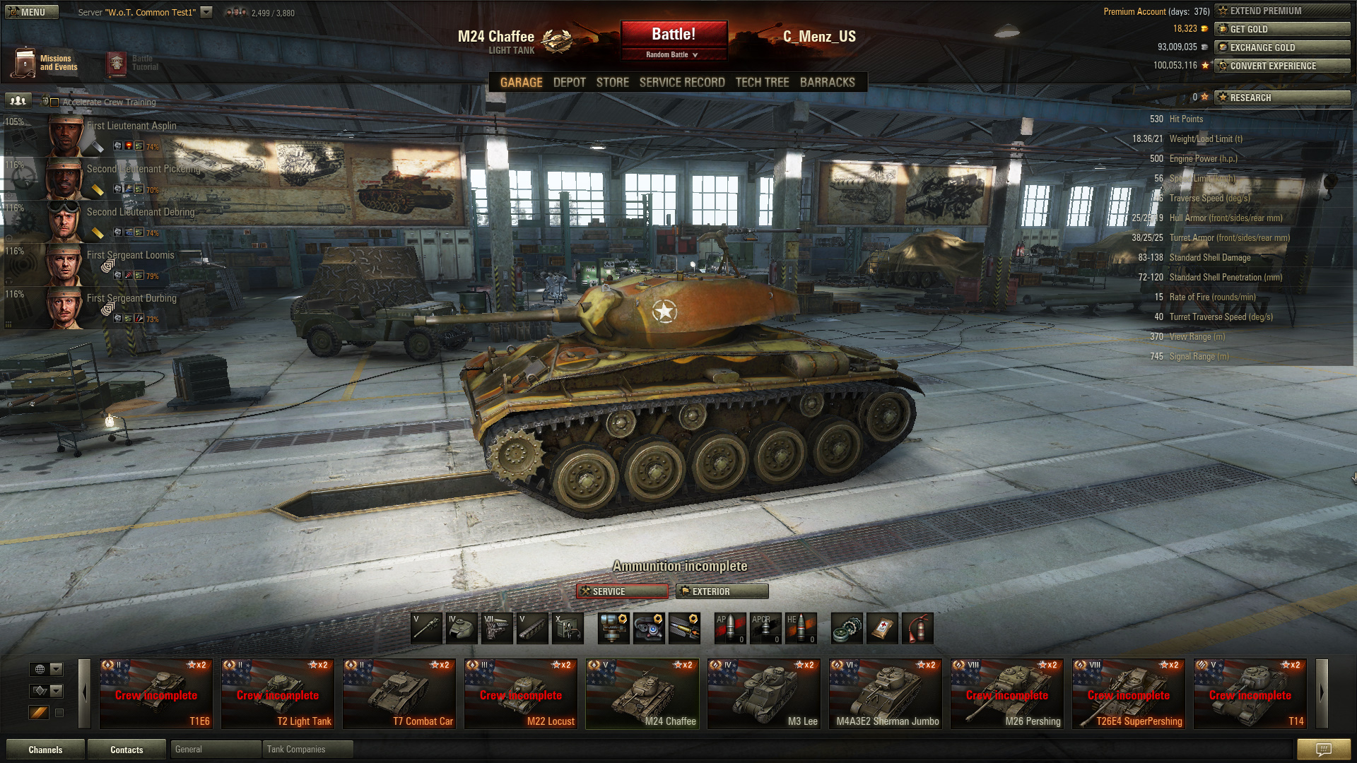 9 0 Test M24 Chaffee Turret Change Wot Guru